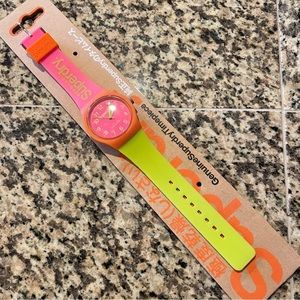 SuperDry watch neon pink yellow green